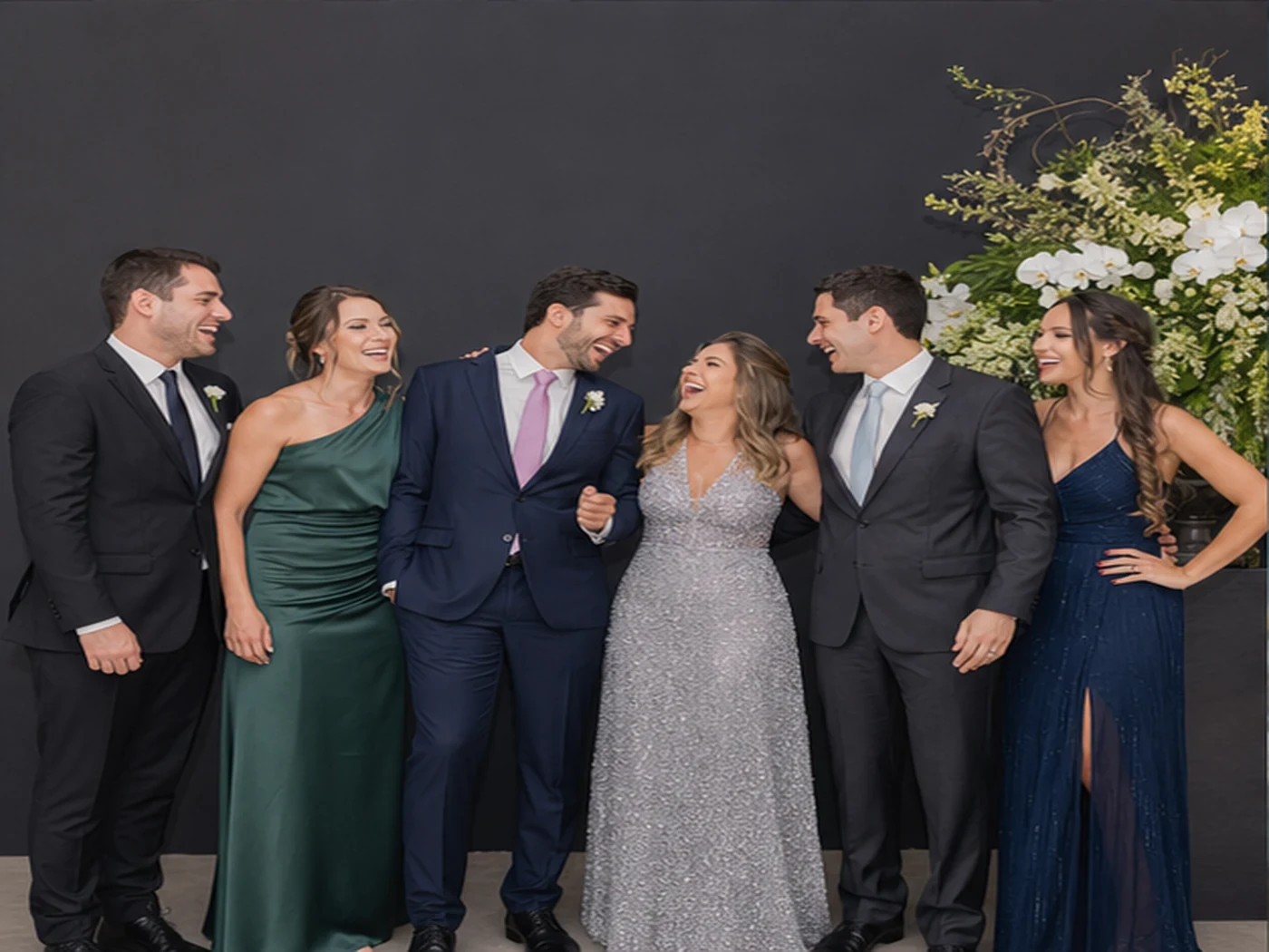 Convidados em uma celebração social